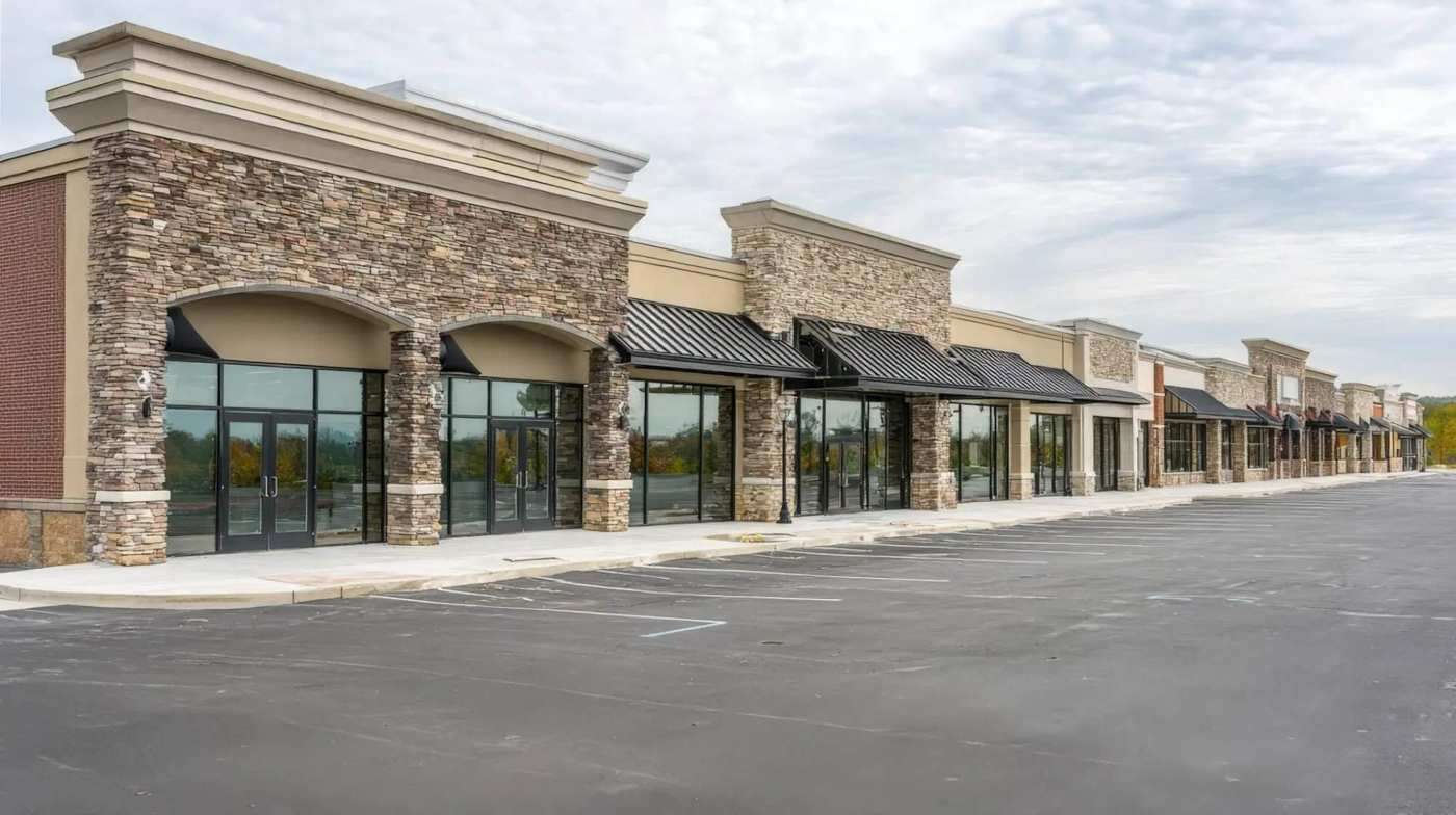 Commercial storefront pressure washing in Jacksonville Florida